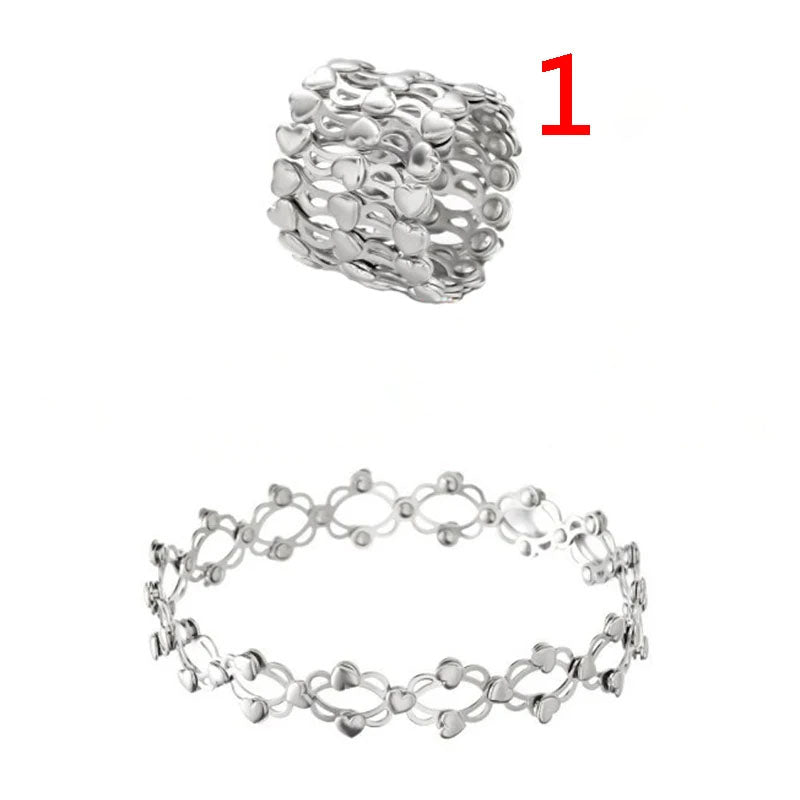 2 in 1 sulankstoma ir ištraukiama žiedo apyrankė