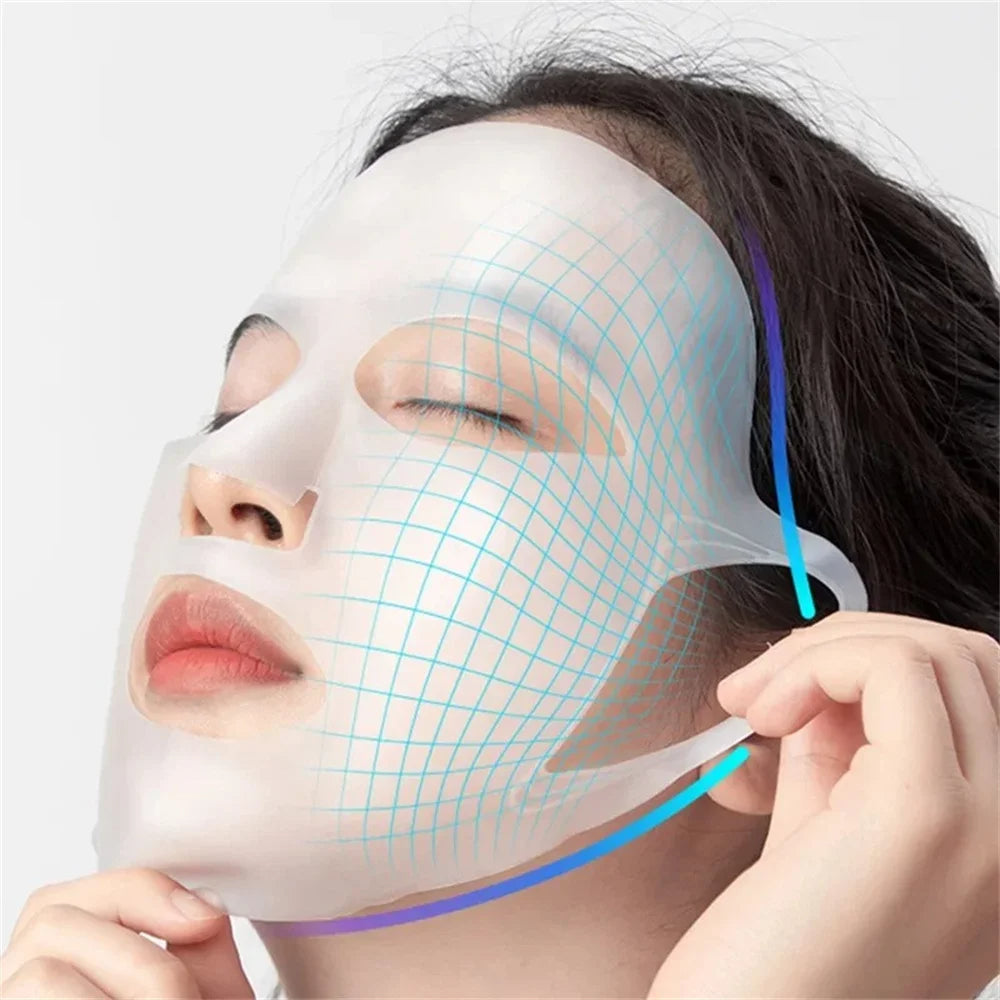 3D silikoninė veido kaukė