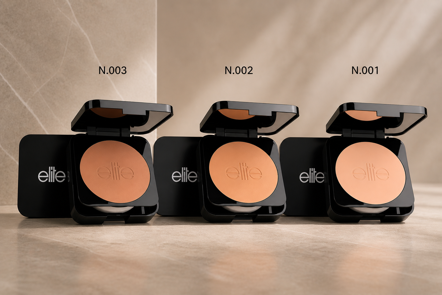 Elite Beauty EASY CHIC – Kompaktinis makiažo pagrindas „Wet & Dry“ su SPF10