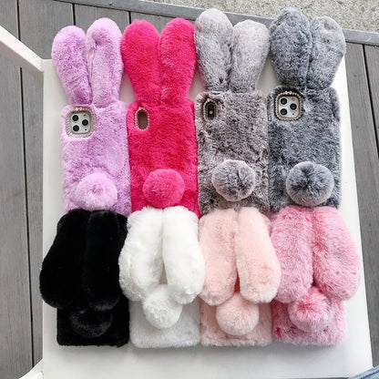 Pūkuotas  "iPhone" telefono dėklas