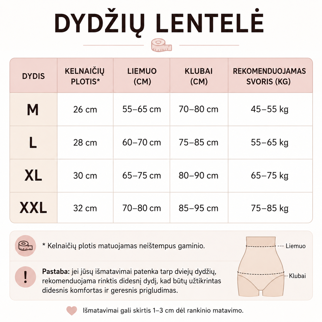 Šildančios formuojančios kelnaitės su aukštu liemeniu