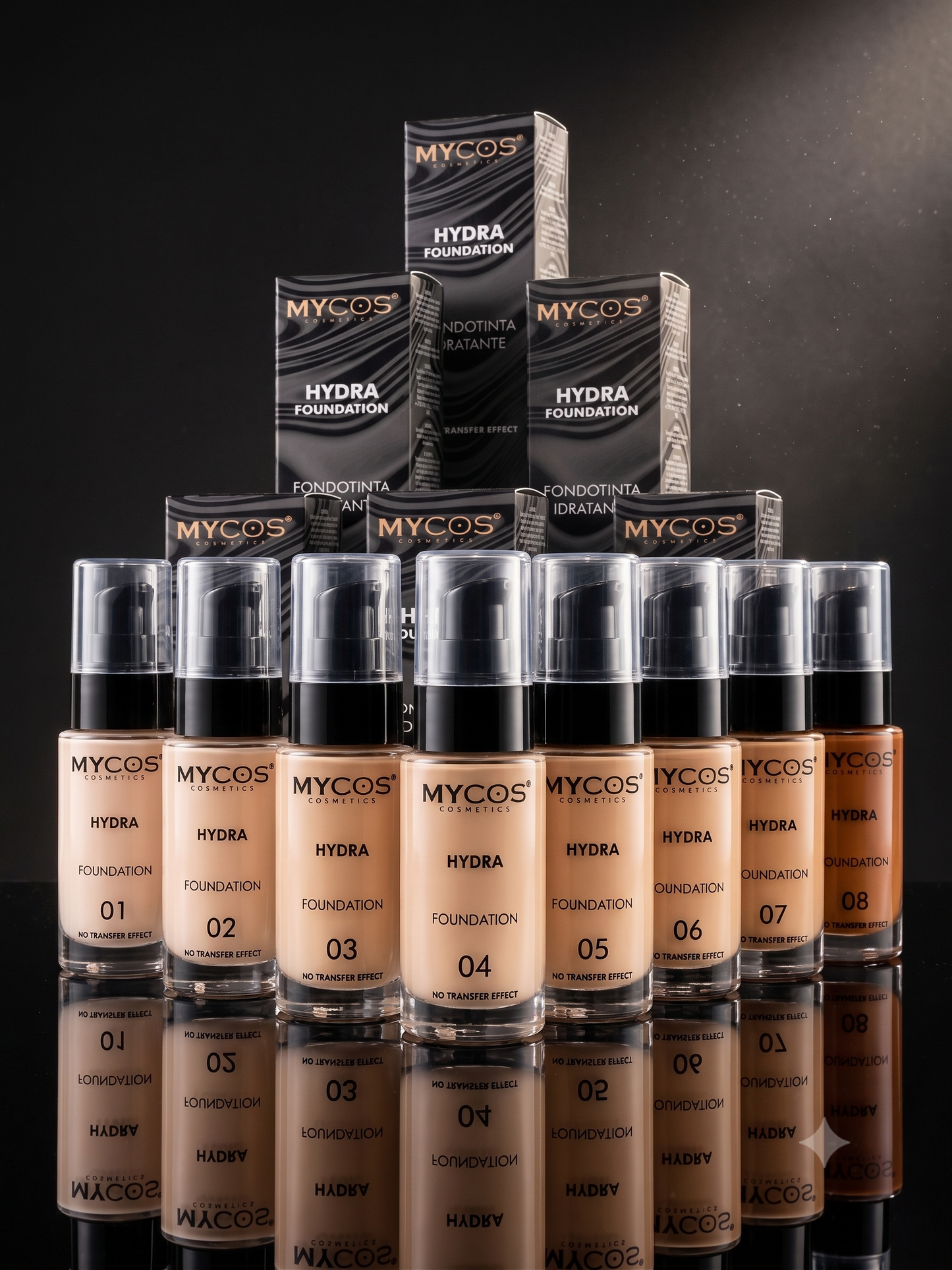 MYCOS Cosmetics skystas drėkinantis toninis kremas