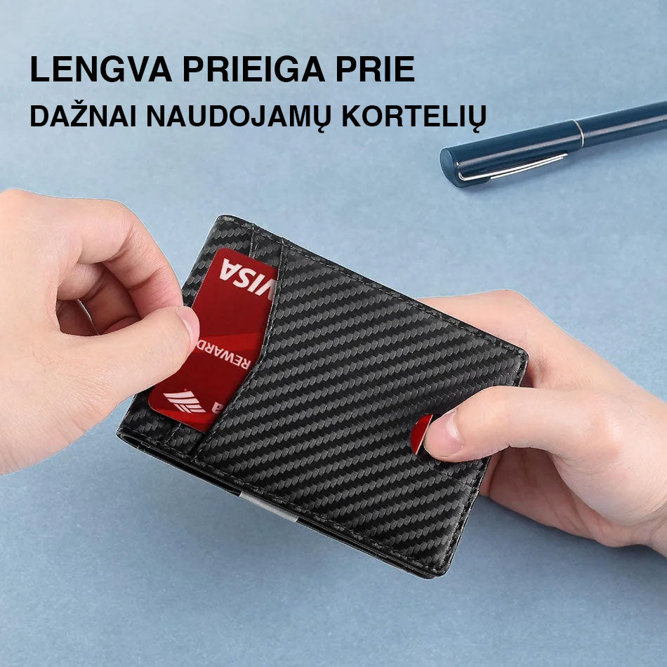 Elegantiška odinė piniginė  vyrams