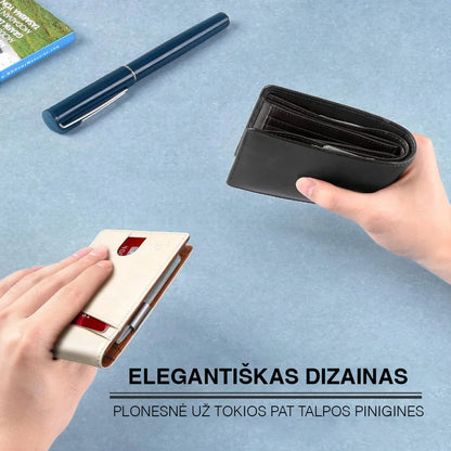 Elegantiška odinė piniginė  vyrams