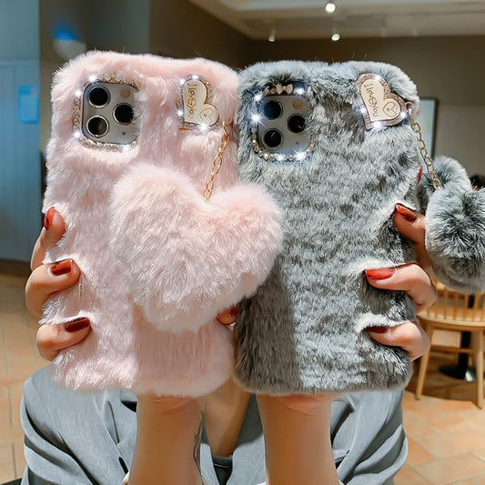 Stilingas kailinis "iPhone" telefono dėklas su pakabuku