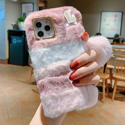 Stilingas kailinis "iPhone" telefono dėklas su pakabuku