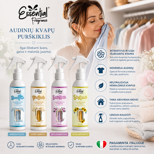 „Essential Fragrance“  itališki audinių kvapai