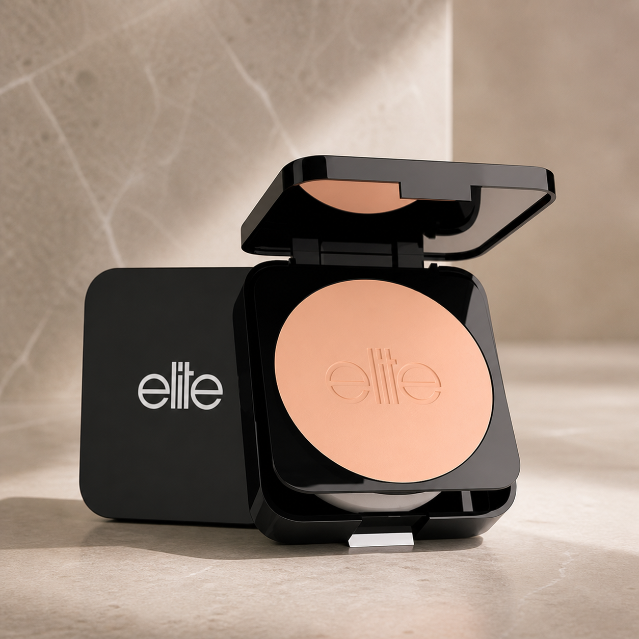 Elite Beauty EASY CHIC – Kompaktinis makiažo pagrindas „Wet & Dry“ su SPF10