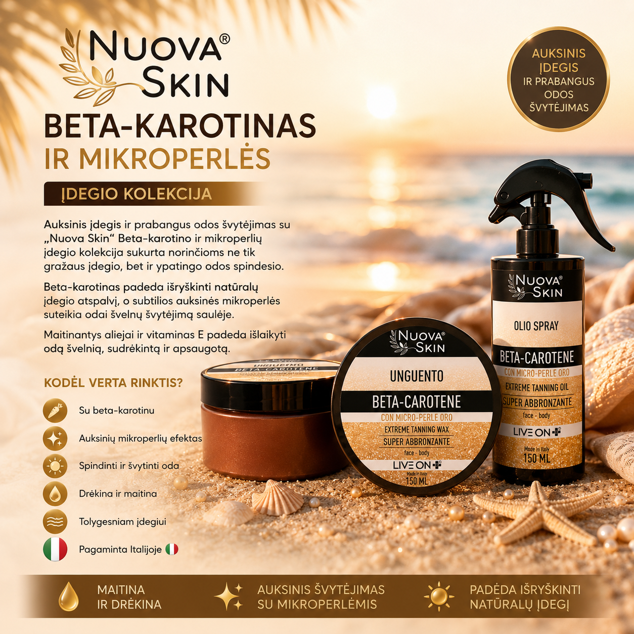 Beta-karotino Įdegio kolekcija