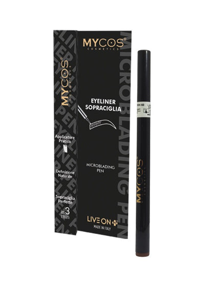 MYCOS Cosmetics „Tridente“ antakiu pieštukas – mikrobladingas