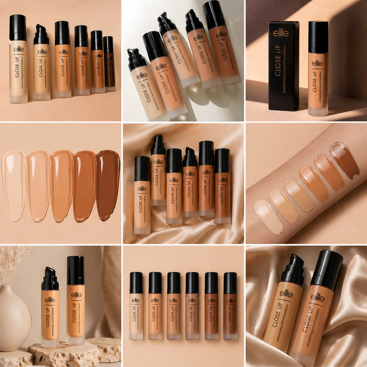 „Elite Beauty CLOSE UP Hydra“ drėkinamasis makiažo pagrindas su SPF15