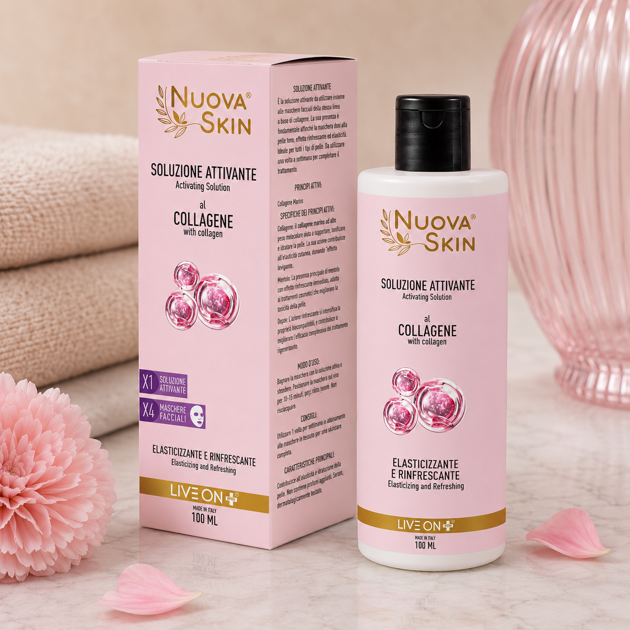 „Nuova Skin“ - Kologeno ir elastano linija