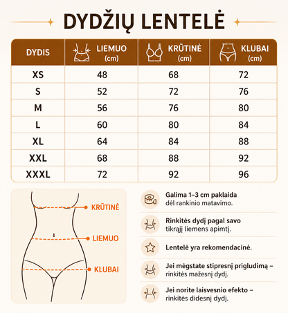 Besiūlis viso kūno formuojantis bodis - "Eliza"