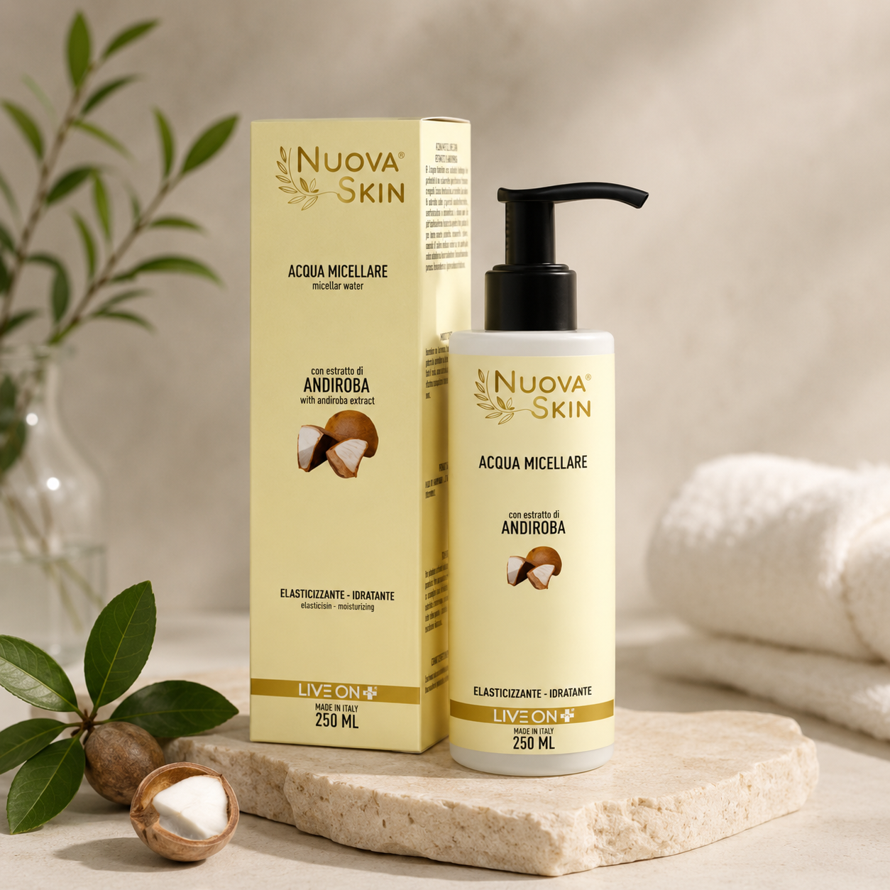 „Nuova Skin“ - Andirobos ekstraktas linija