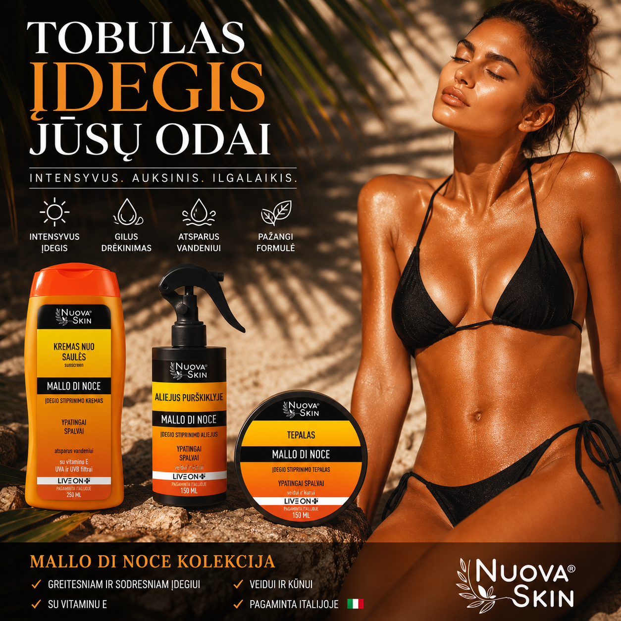 Super Tan - intensyvaus įdegio kolekcija