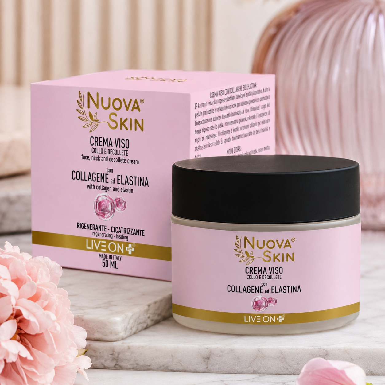 „Nuova Skin“ - Kologeno ir elastano linija