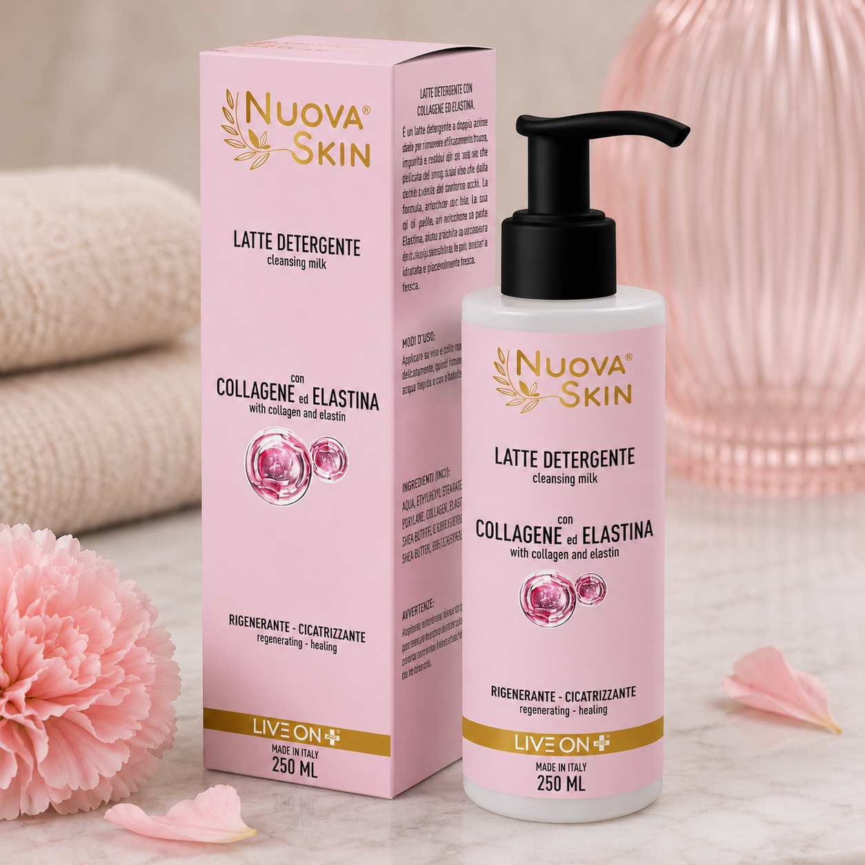 „Nuova Skin“ - Kologeno ir elastano linija
